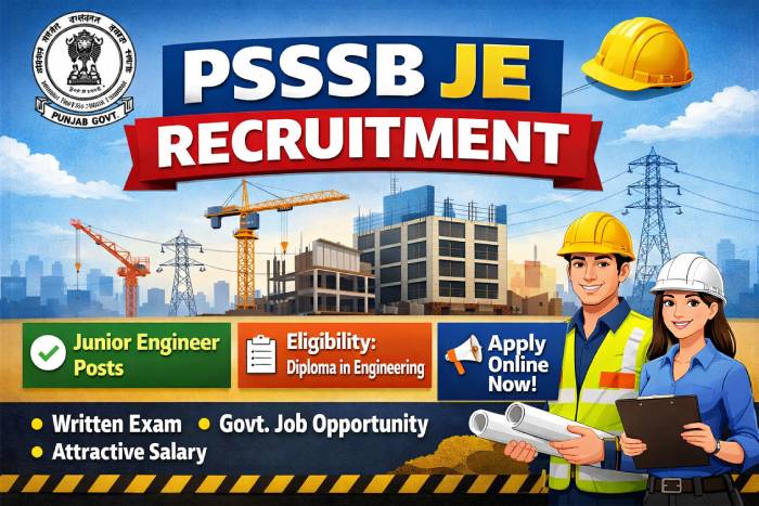PSSSB JE Recruitment